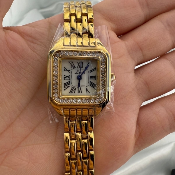 Anthropologie Accessories - Panther Classic Diamond Gold Women's Watch